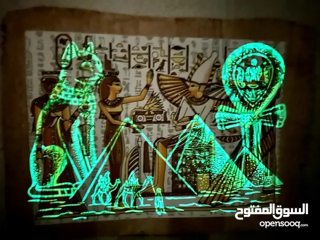 Illuminated Egyptian papyrus painting for home decoration 30*40 CM
