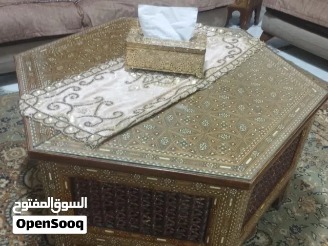 طقم طربيزات اصلي شغل يدوي فسيفساء خشب مصري فاخر