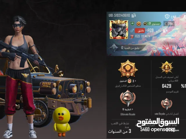 Pubg Accounts and Characters for Sale in Ibb