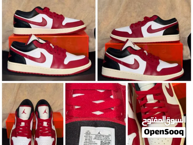 Nike Air Jordan 1 Low – Red/White/Black – Size US 10.5
