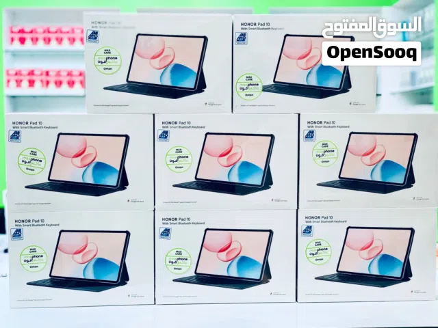 هونور باد 10 , ذاكرة 256GB رام 8 مع كفر وكيبورد وقلم جديد ضمان لمدة سنة