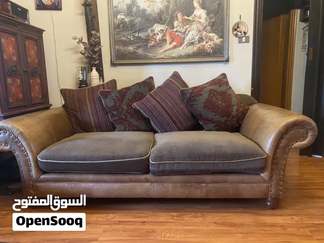كنب جلد مستعمل للبيع