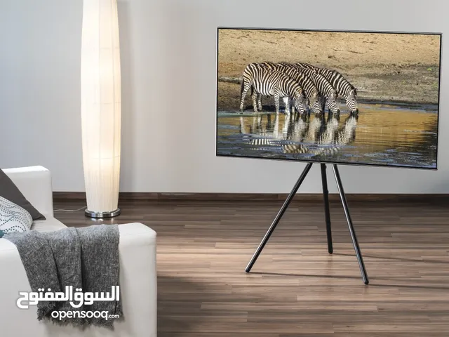 75 inch 4k smart tv new with stand تلفزيون مع ستاند