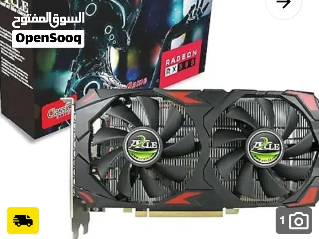 كرت جدا نضيف وهو RX580 8gb