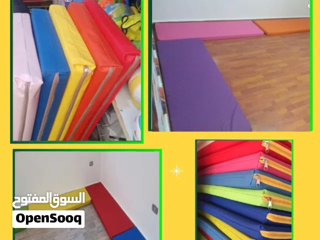 فرشة اطفال اسفنج منجده جلد للاطفال للروضة حضانة سهل التنظيف والتعقيم لتخت الاطفال