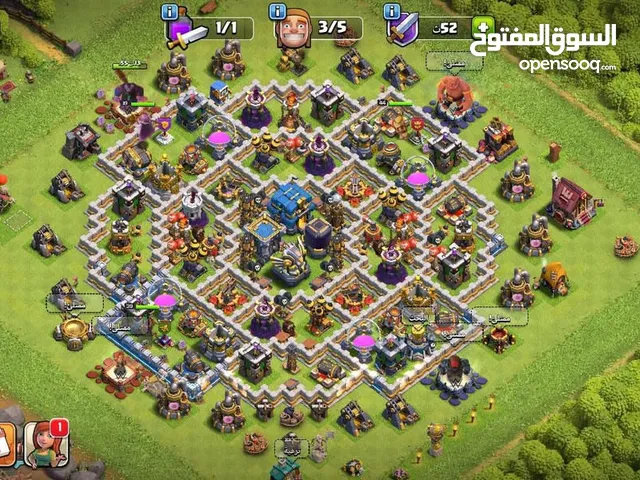 حسابين كلاش اف كلانس مستوى 122/48