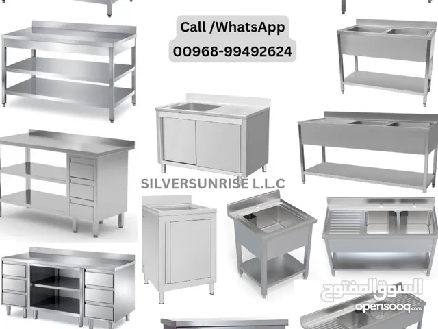fabricating stainlesss steel table & sink for  home kitchen & coffie shop