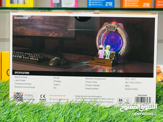 Porodo Lifestyle Stargate Lamp Alien Projection Light - Dark Gray