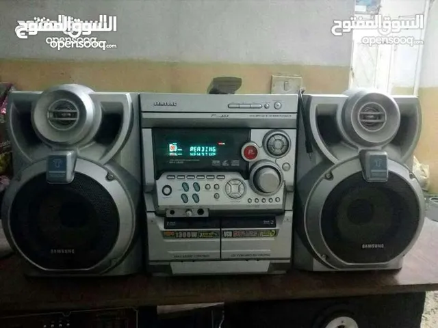 ستيريو SAMSUNG شغال راديو كاسيت AUX مع ريموت سي دي معطل وستيريو SHARP شغال ياباني سي دي معطل