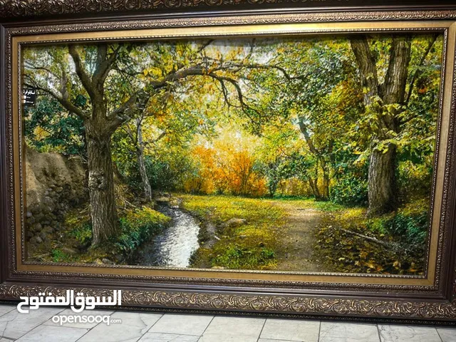 لوحة سجاد حرير إيراني منسوجة يدوياً