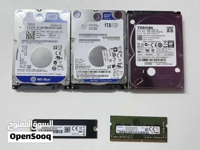 2.5” HDD 500GB 1TB, M.2 NVME 256GB, LAPTOP RAM 8GB DDR4, HDD SSD AND RAM FOR SALE