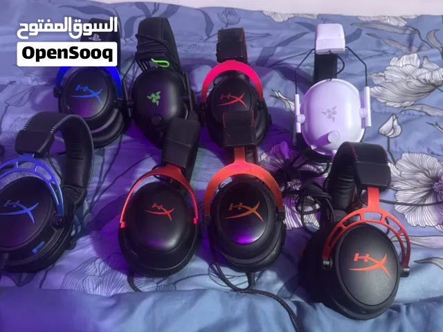 للبيع سماعات هايبر اكس وريزر نظيفات جدا