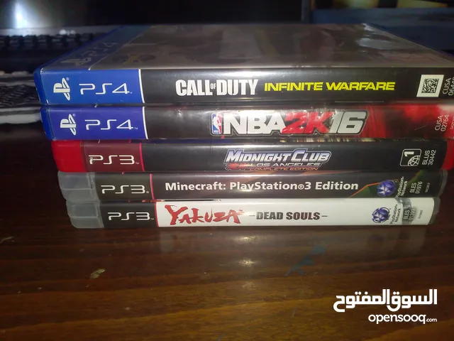 اقراص PS4/PS3 استعمال ايام قليلة جدا في حالة ممتازة جدا مثل الجديد بجودة جدا جدا ممتازة والعاب مميزة