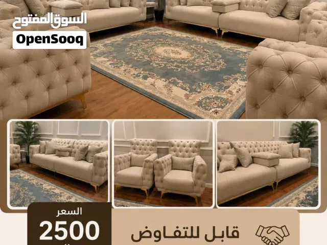 للبيع – طقم كنب فاخر بحالة جديدة