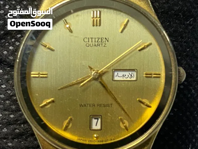 ساعة رجالي سيتزين مستعمل اوتامتيك ذهبي ماركه اصلي
