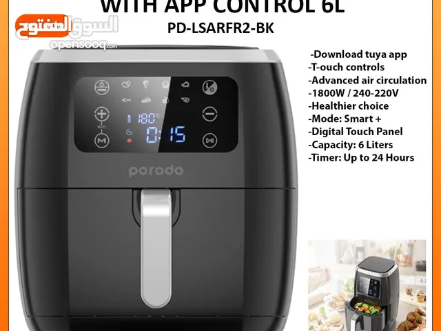 Porodo Lifestyle Smart Air Fryer With APP Control - LSARFR2 ll Brand-New ll