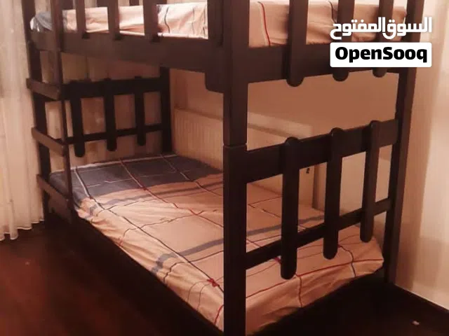 تخت طابقين تخوت الطابقين سرير اسرة  تخت مفردونصف مع إمكانية فصل التخت من أحسن انواع الخشب