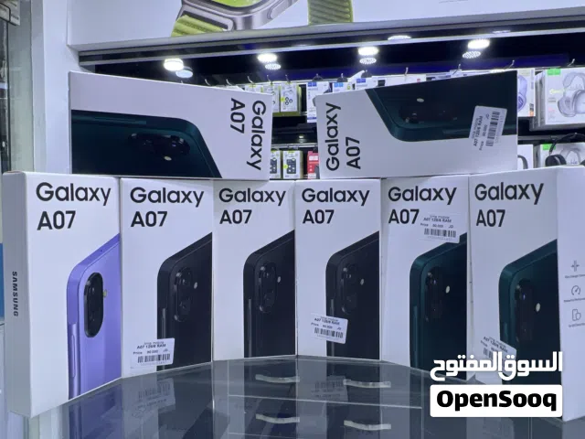 Samsung A07 (128 GB/ 6 Ram)  سامسونج جالاكسي الجديد كليا A17 جهاز  مع عظمة شحن اصلية 15 واط