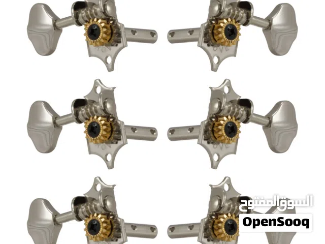 Grover Sta-tite H97-18NA (Nickel)  18:1 Gear Ratio     3L x 3R Slotted Peghead (Acoustic Guitar).