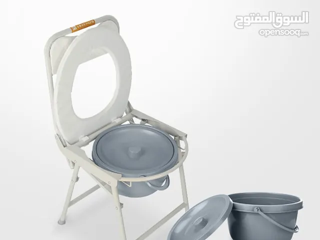 Chaise de toilette pliante portable en acier inoxydable pour les personnes âgées et les femmes encei
