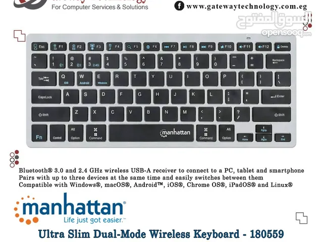 Manhattan Ultra Slim Dual - Wireless Keyboard
