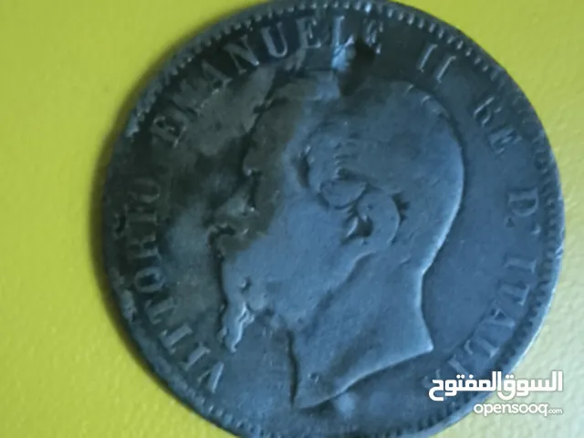 عملة إيطالية نادرة 1866ايمانول فيتارا 10 Centimes Italy 1866 Rare