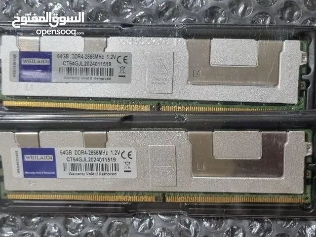DDR4 2666 64GB NON-ECC RAM رام 64 قيقا بايت
