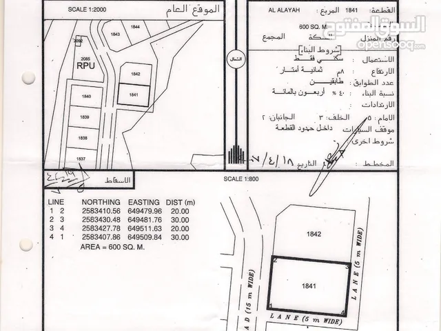 Residential Land for Sale in Muscat Amerat