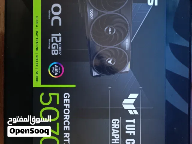 كرت شاشة Asus RTX 5070 TUF GAMING  جدييييد غير مفتوح  ASUS RTX 5070 TUF GAMING NEW