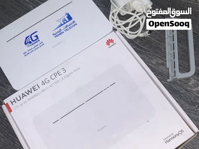 مودم هواوي 4G CPE 3 من الإتصالات اليمنية جديد ثنائي النطاق ، سريع ويدعم اتصال 64 جهاز في نفس الوقت