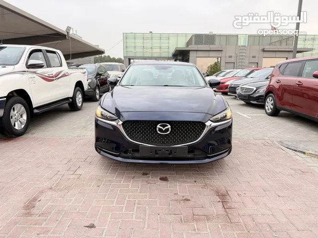 مازدا 6 2023 خليجي ازرق حاله ممتازه 2 مفتاح مدكار امامي تجميلي