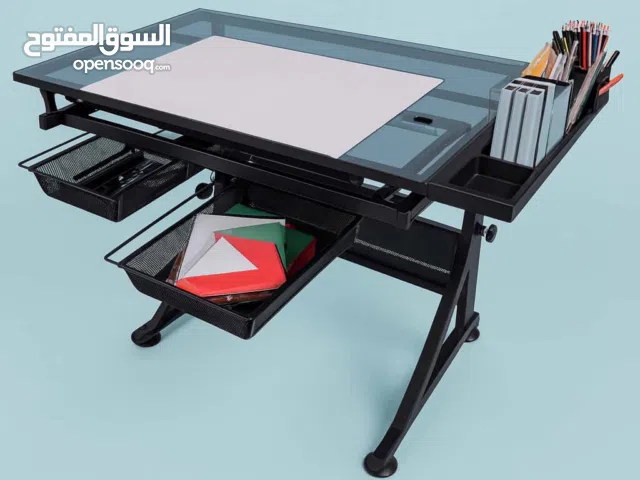 طاوله رسم احترافيه هندسيه/ زجاج مضلل /لرسامين (بورد متحرك)  مناسبه لطلاب الجامعات