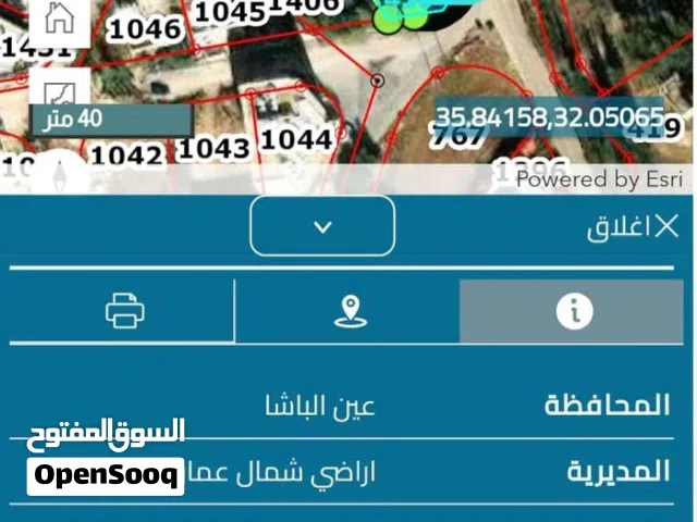 أرض للبيع في منطقة عين الباشا قابل لتفاوض