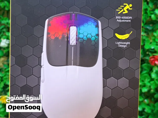 ماوس  جديد RGB لون ابيض ATTACK SHARK X 5  السعر 30 الف