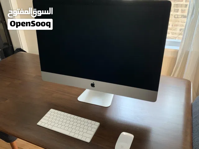 I Mac Intel Core i7 27 5K Ram 8GB memory, 512GB storage, Radeon 8GB 5500 XT Graphics.