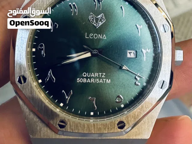 Leona Royal Men's Watch (Green) arabic dial