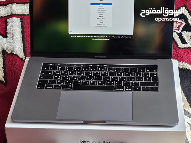 ماك بوك برو اصدار Touchbar موديل A1990 نظيف جدا، تم الشراء في 2019 اول اصداره