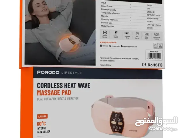 Porodo Heat Wave – وسادة مساج حرارية لاسلكية لتخفيف آلام الظهر والبطن