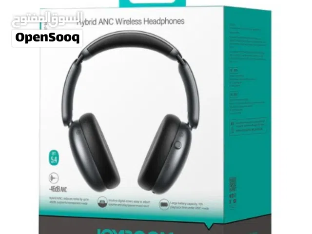 سماعات رأس Joyroom JR-JH1 Type-C Hybrid ANC لاسلكية مزدوجة الاتصال بجهازين، لون أسود، قابلة للطي