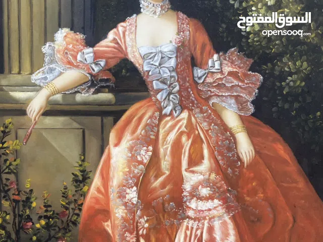 Oil painting women antique