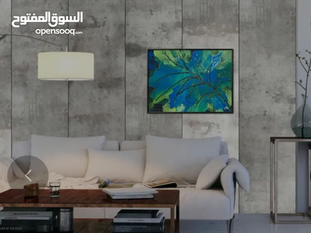 لوحه فنيه كانفاس مرسومه باليد لديكور و الجمال