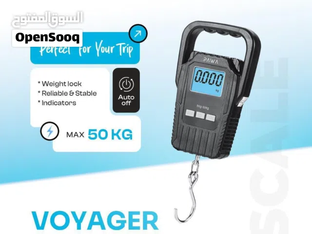 ميزان الحقائب شنط الأمتعة للسفر لوزن الأمتعة قياس الوزن حتى 50 كجم محمول رقمي من شركة PAWA