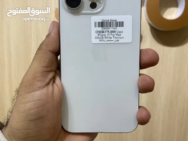 IPHONE 15 MROMAX 256GB هاتف مستخدم في حالة ممتازة ايفون 15 برو ماكس
