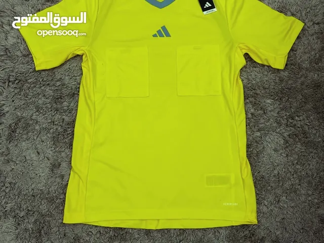 Authentic brand new with tags Men’s Size M Yellow Adidas Aeroready Soccer Referee 22 Jersey