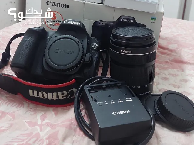 camera canon 80d lens zoom 18-135  شاحن+ بطاريه + شنته هديه