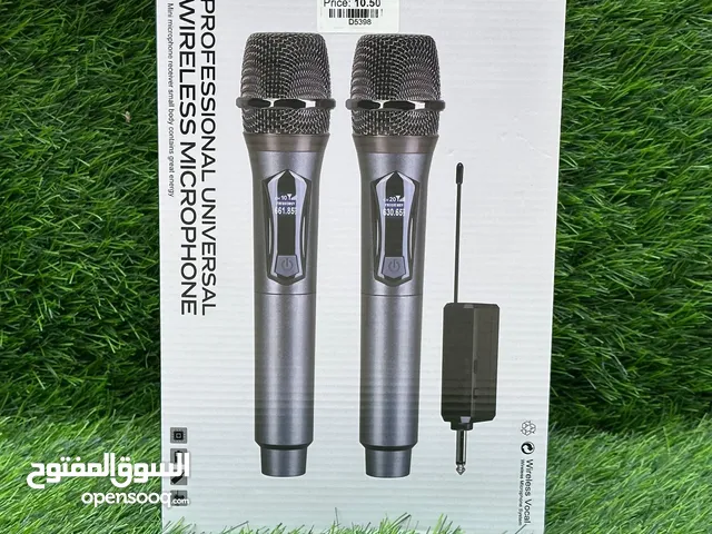 Wireless Microphone, Rechargeable Wireless Dual UHF Microphone, Dual Handheld