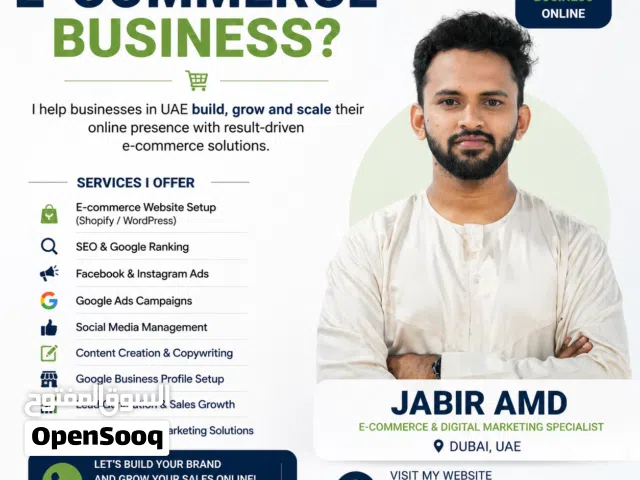 E-commerce Website, SEO & Ads Expert in Dubai Grow Your Brand Online