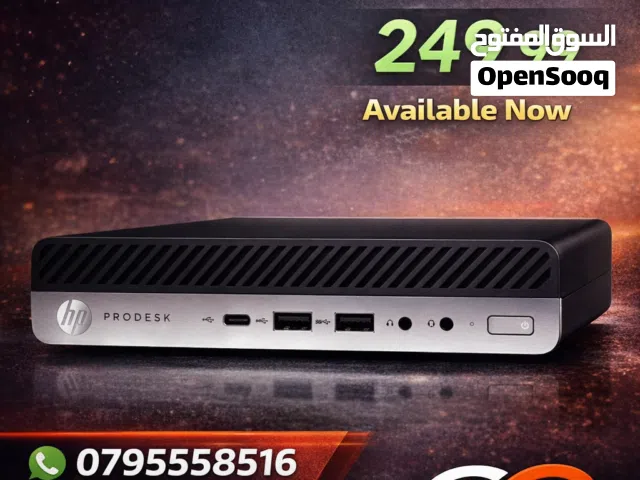 HP ProDesk 400 G4 Mini Core i5 8th Gen  اشتر الجهاز واحصل على شاشة 22 انش مجانا