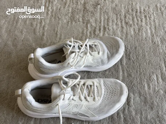 Plain white asics