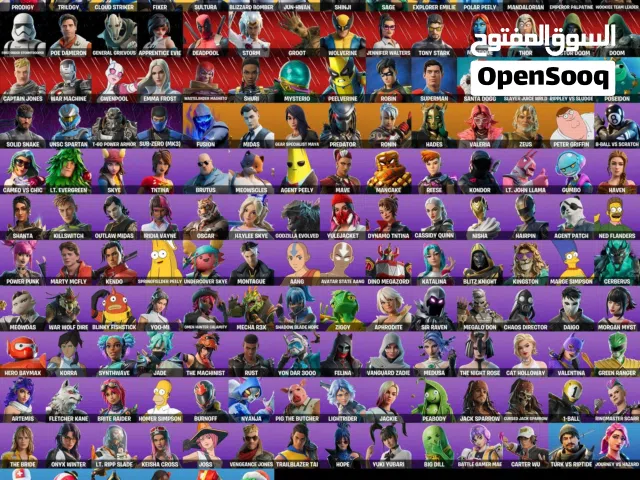 متوفر حسابات فورتنايت بكل الاسعار واغلى حساب ب 10 دينار بس ومتوفر حسابات عشوائيه +200 سكن بارخص سعر